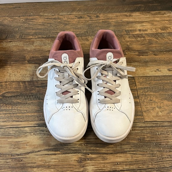 On Running Women's Sneakers - White and Pink - Picture 3 of 7